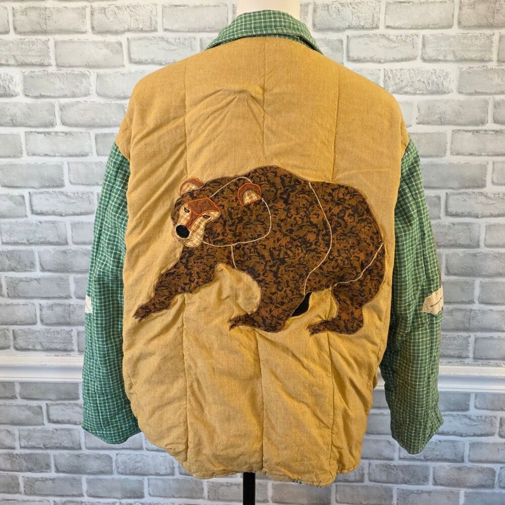 Patch Magic Quilted Flannel Jacket Cabincore Cozy… - image 1